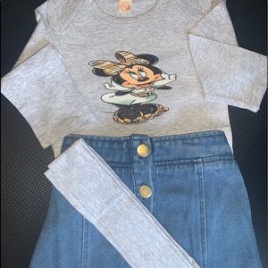 Fashionista Minnie Mouse 3 piece outfit